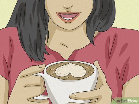 Step 4 Serve up some latte art to put a smile on her face.