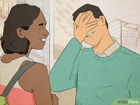 Make him laugh and blush with an embarrassing question.