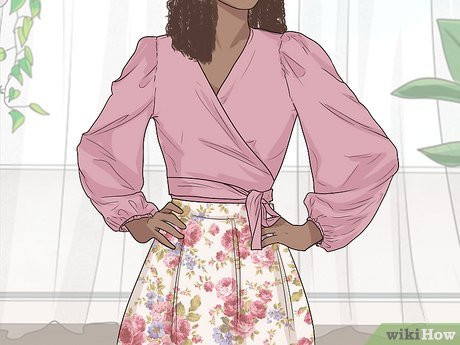 This gentle and feminine look is perfect for a casual night in.