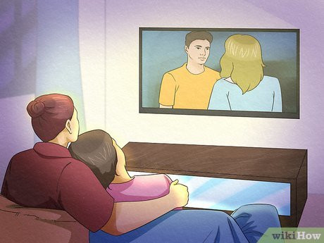 Movie nights let you relax and cuddle in the comfort of home.