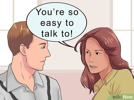 Step 5 Tell your date that you like talking to them.