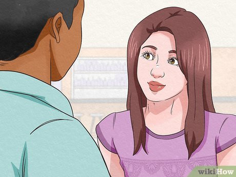 Step 1 Make eye contact to get his attention.