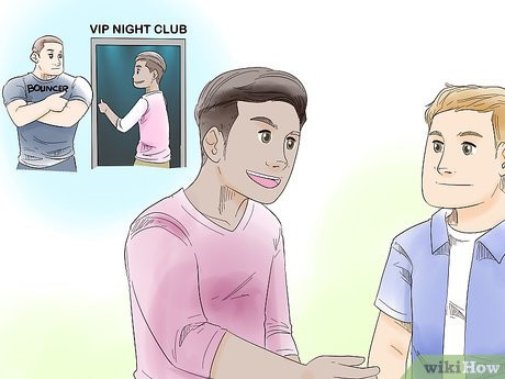 Step 1 Ask an influential friend or relative to help you attend exclusive events.