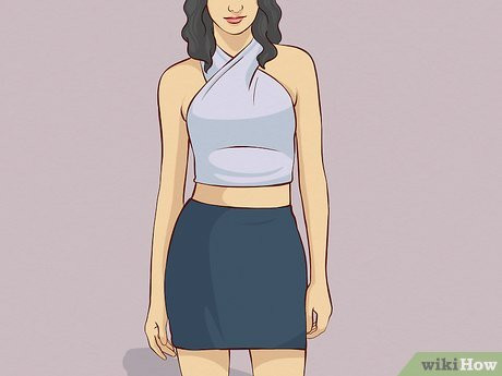 Step 18 Halter Top + Black Skirt