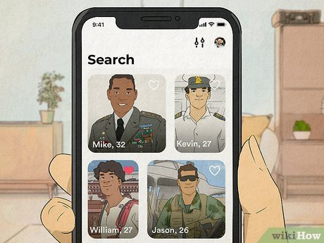 You can meet any man in uniform on this app, including military personnel.